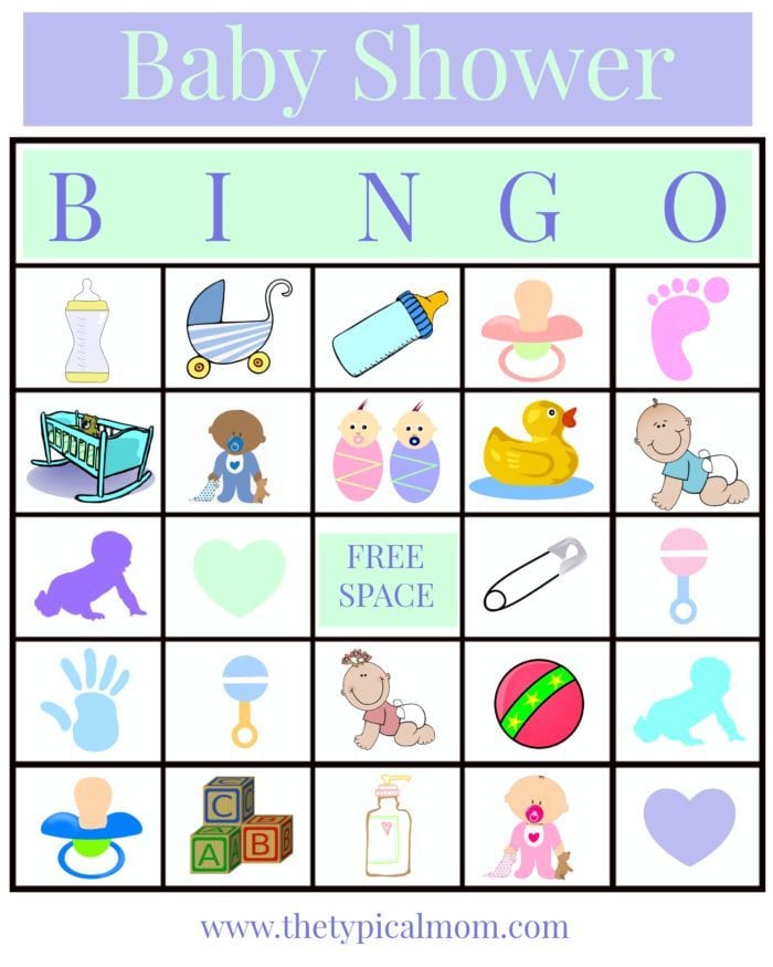 Free baby shower bingo pdf